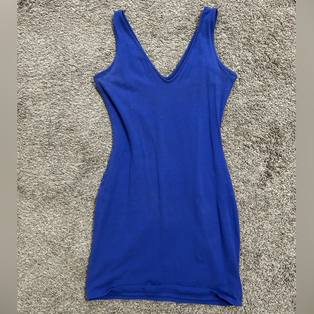 blue mini dress